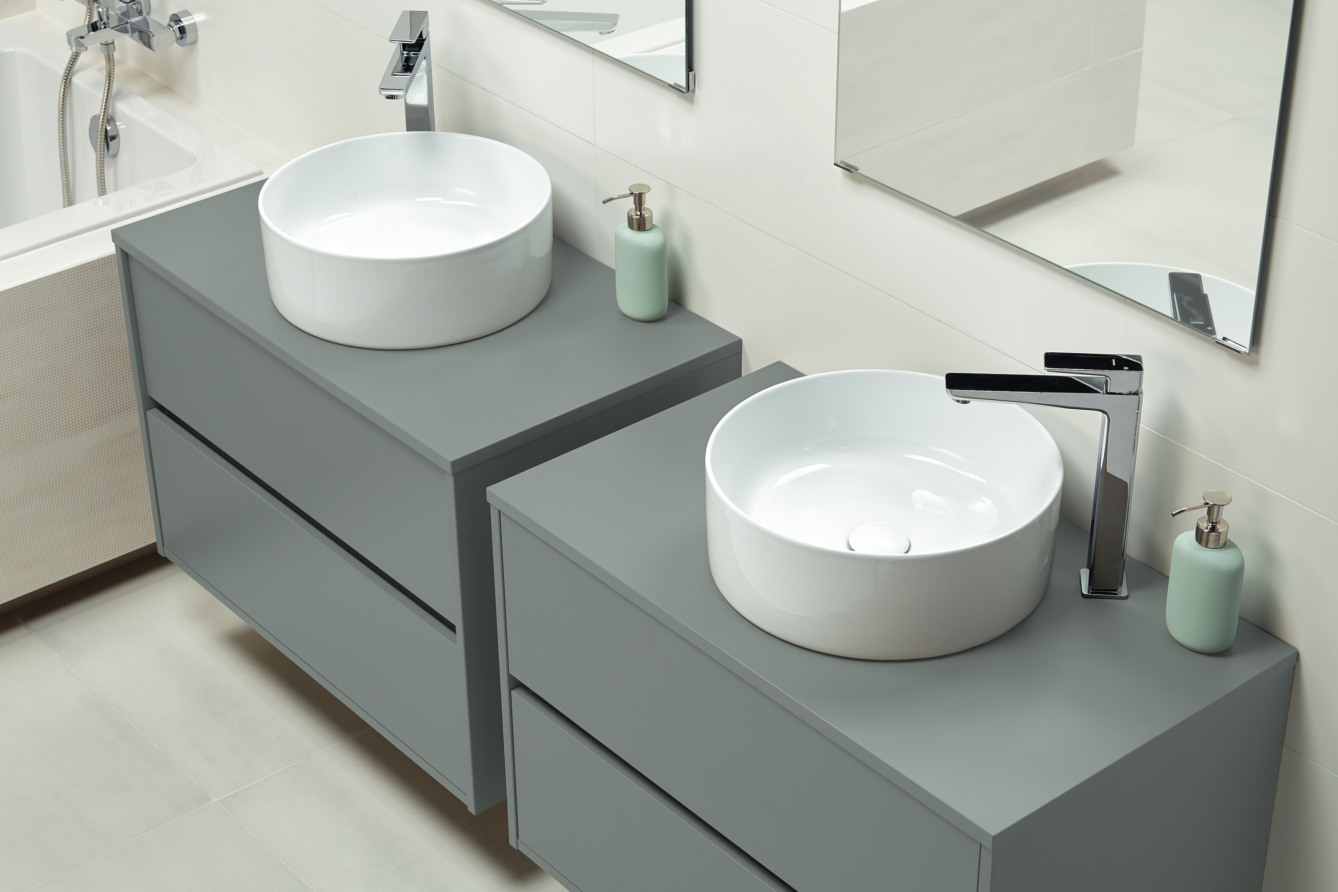 Cersanit Crea umywalka 38 cm nablatowa okrągła biała EcoBox K114-020-ECO - Wysyłka w 24h