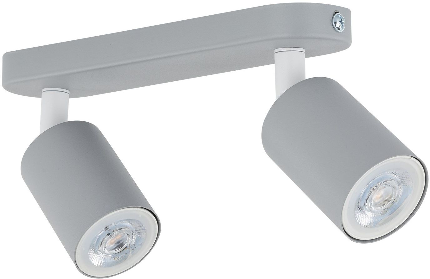 TK Lighting Livia lampa podsufitowa 2x10 W szara 10241