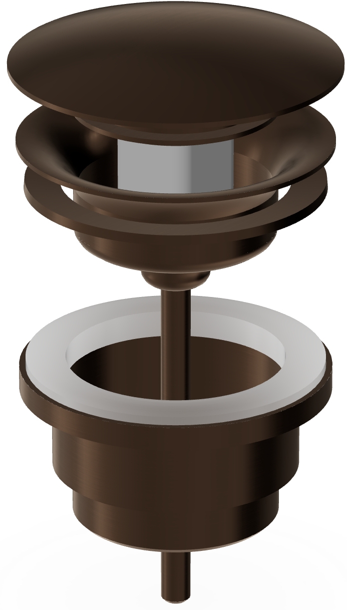 Zucchetti Helm korek do umywalki brushed chocolate PVD R97778.XP21