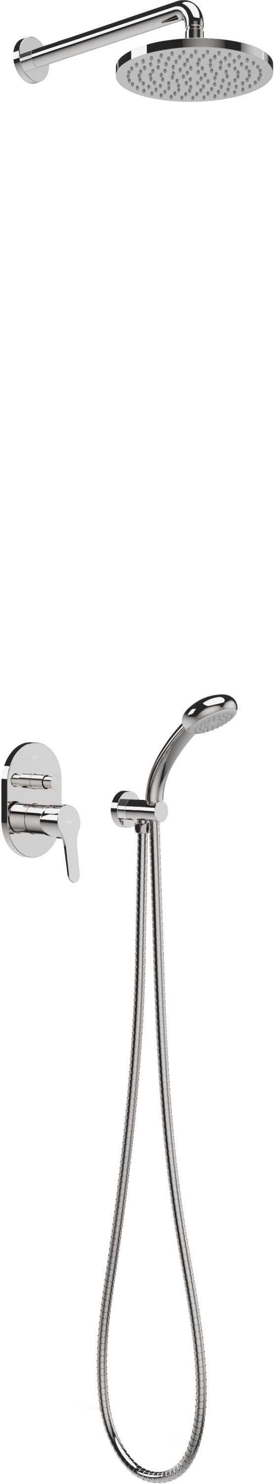 Tres Base zestaw prysznicowy podtynkowy chrom 21599002