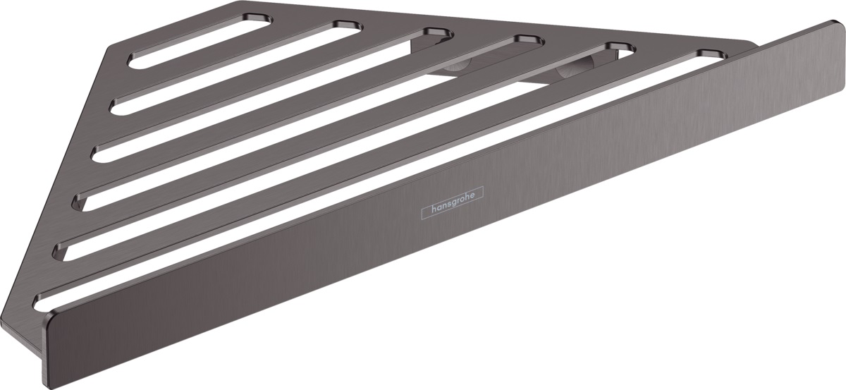 Hansgrohe AddStoris półka łazienkowa narożna czarny chrom szczotkowany 41741340