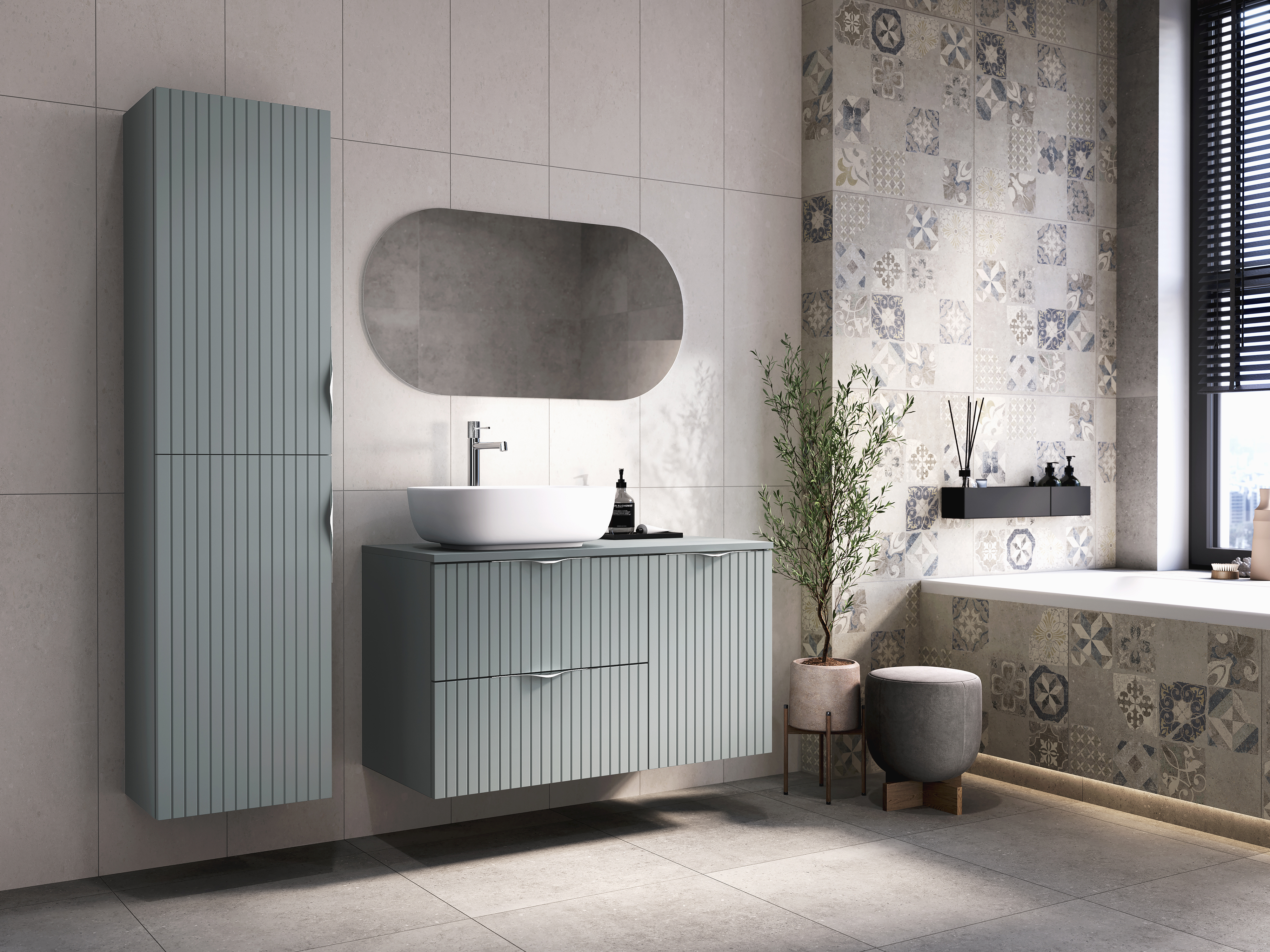 Cersanit Tirso szafka 40x44,7x55,1 cm boczna wisząca fiord S1015-016