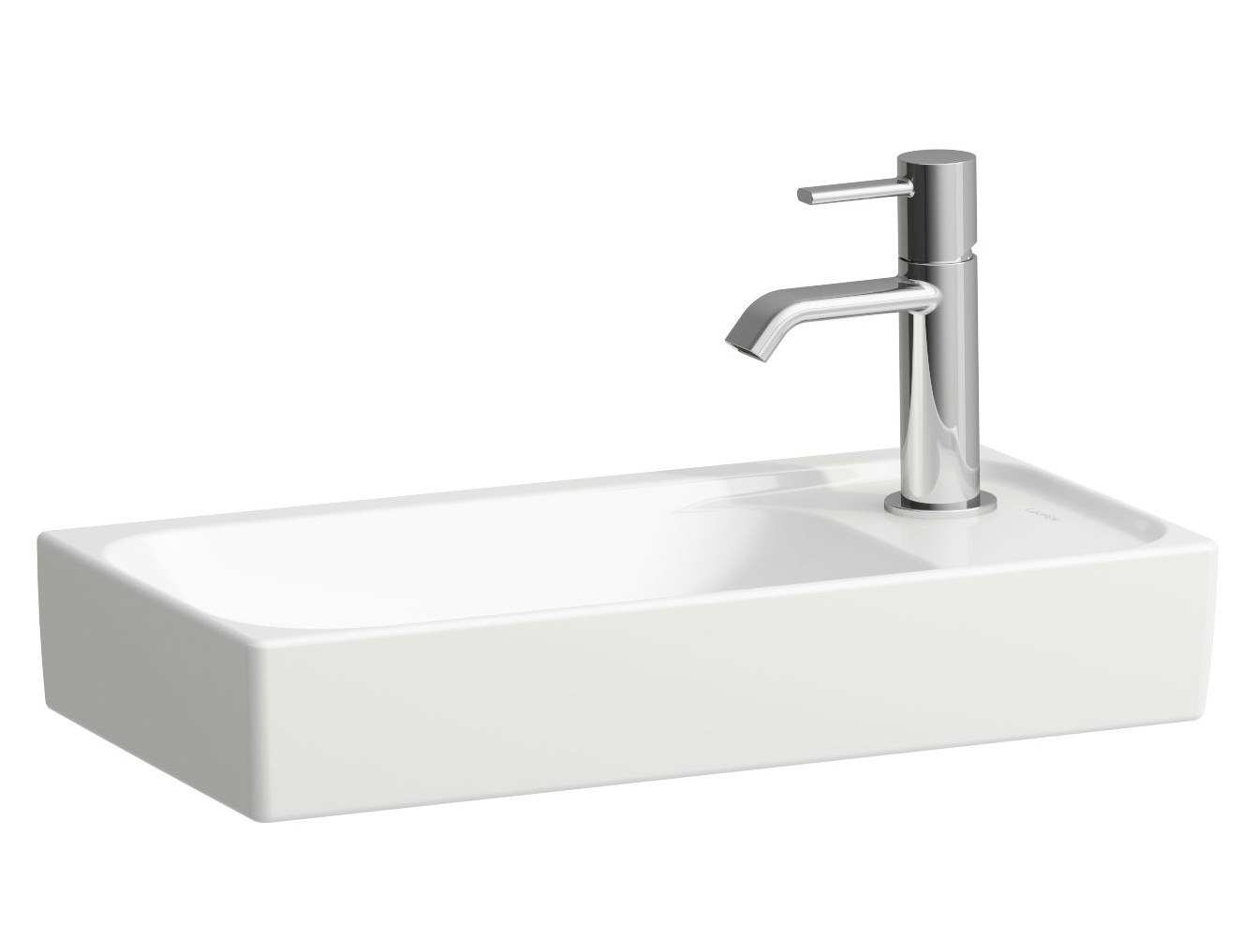 Laufen Meda umywalka 46x23,5 cm prostokątna ścienna-meblowa biała H8151134001141