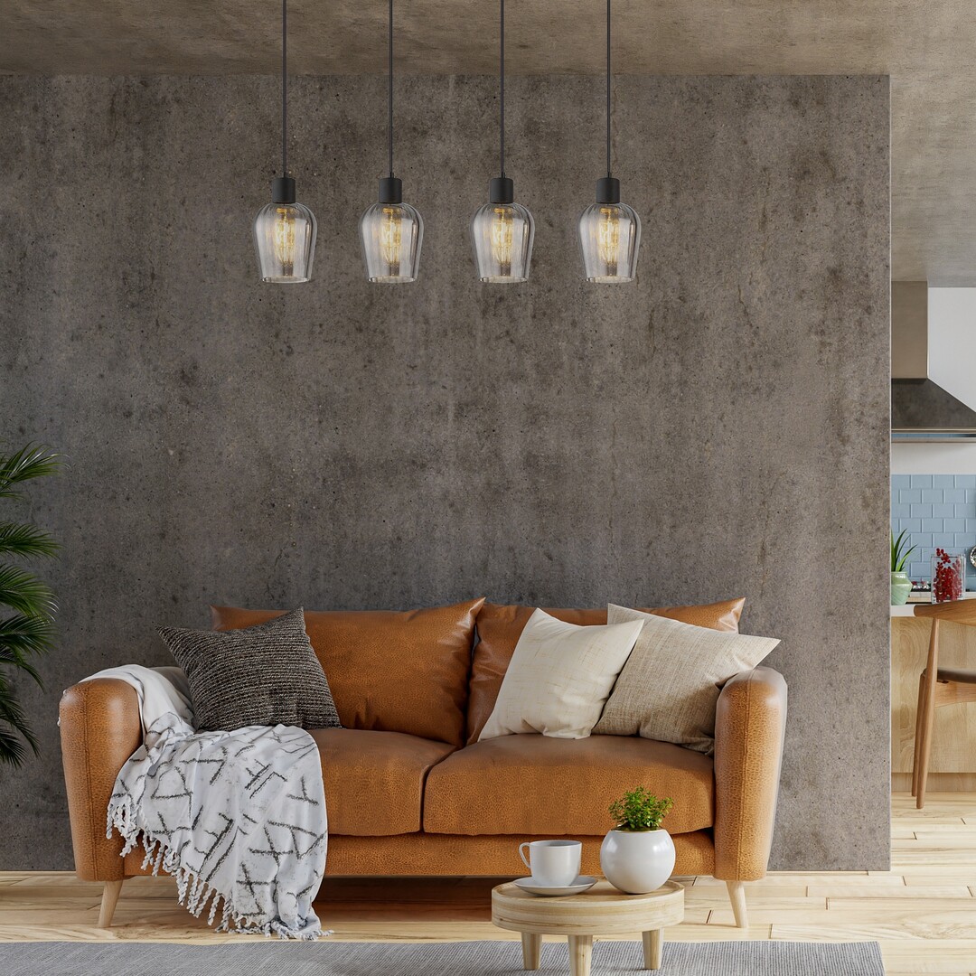 Rabalux Florian lampa wisząca 4x40 W czarna 72271