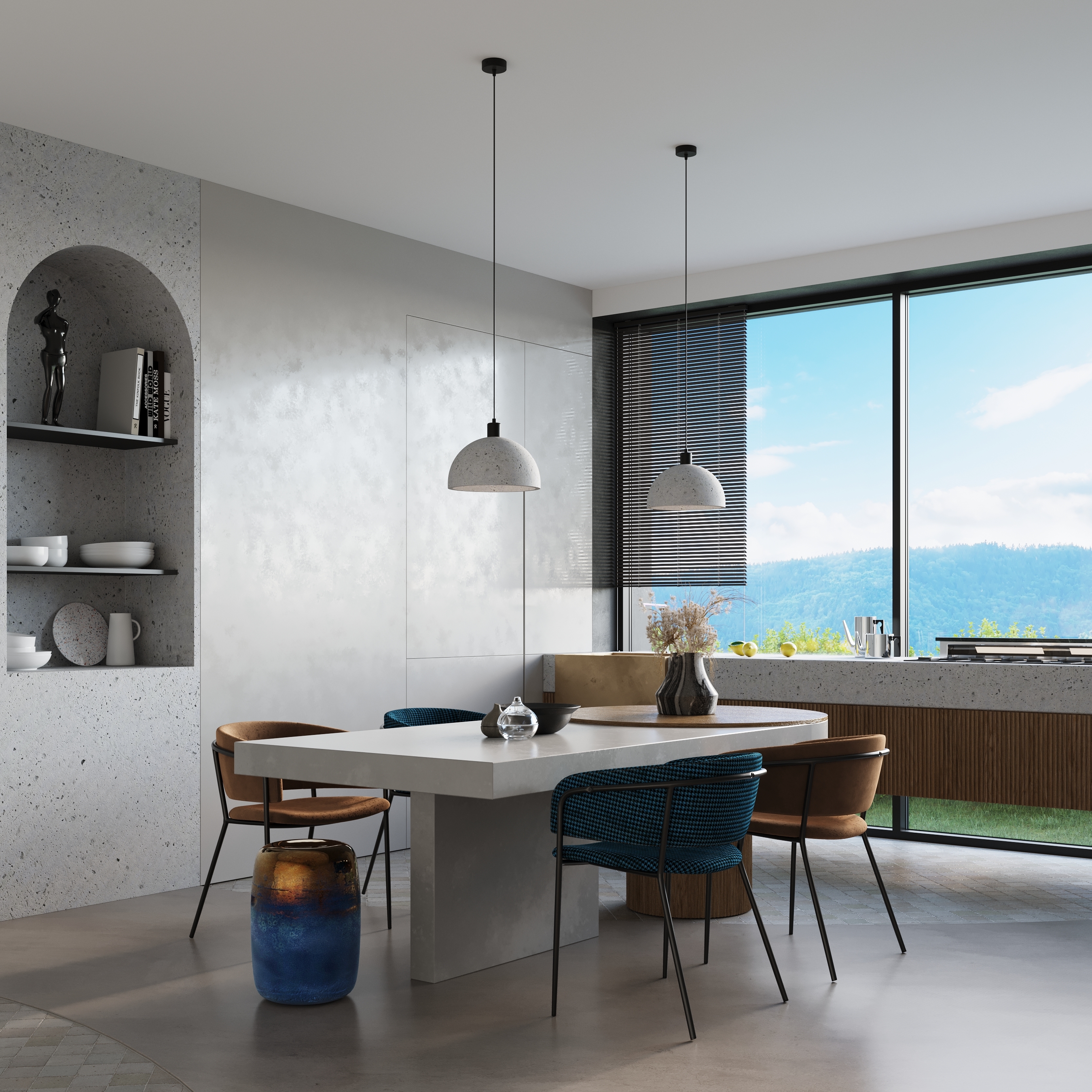 Sollux Lighting Pablito lampa wisząca 1x60W szary/czarny SL.0847