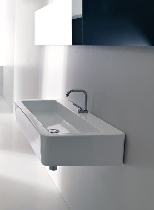 Kerasan Ego umywalka 90x43 cm prostokątna biała 325101