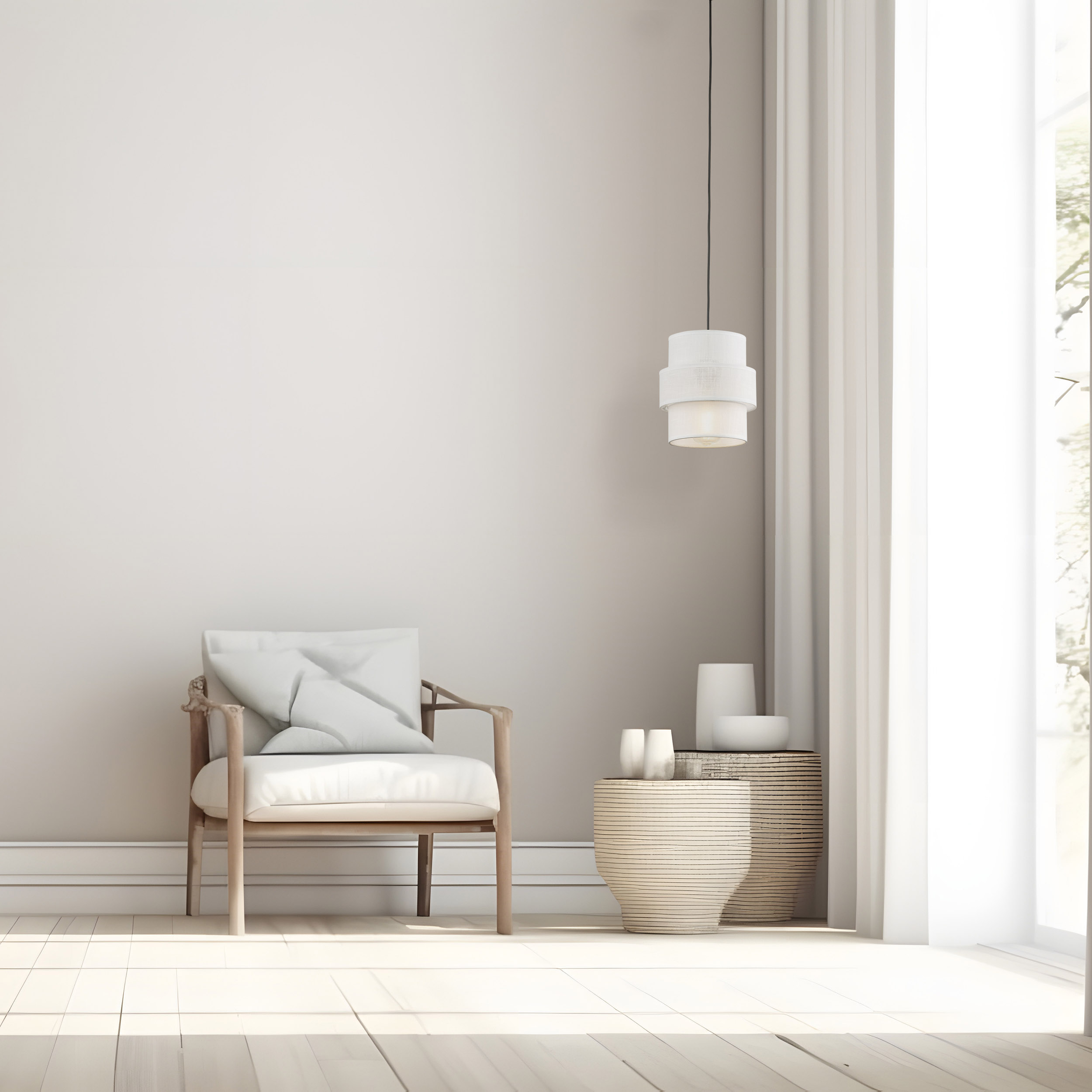 TK Lighting Calisto lampa wisząca 1x15W biały/czarny 5094