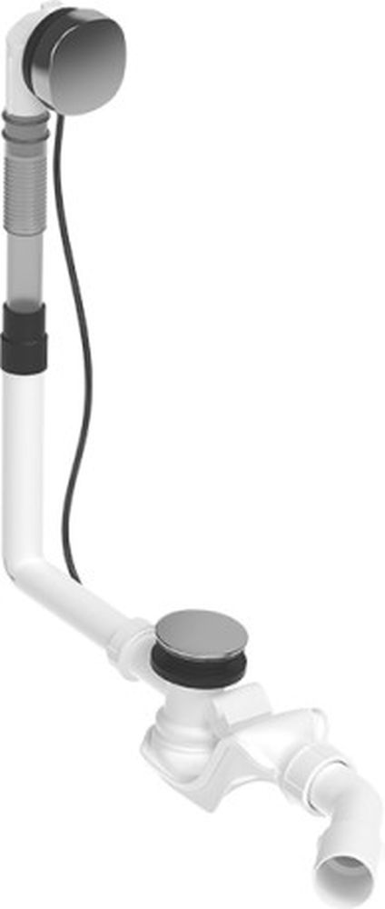 Duravit Quadroval zestaw przelewowo-odpływowy chrom 792200000001000