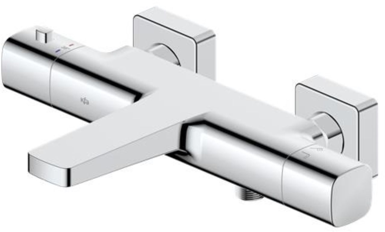 KFA Armatura Malaga bateria wannowo-prysznicowa ścienna z termostatem chrom 5754-010-00