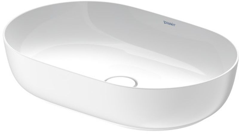 Duravit Luv umywalka 60x40 cm nablatowa owalna WonderGliss biały/biały jedwabny mat 03796026001