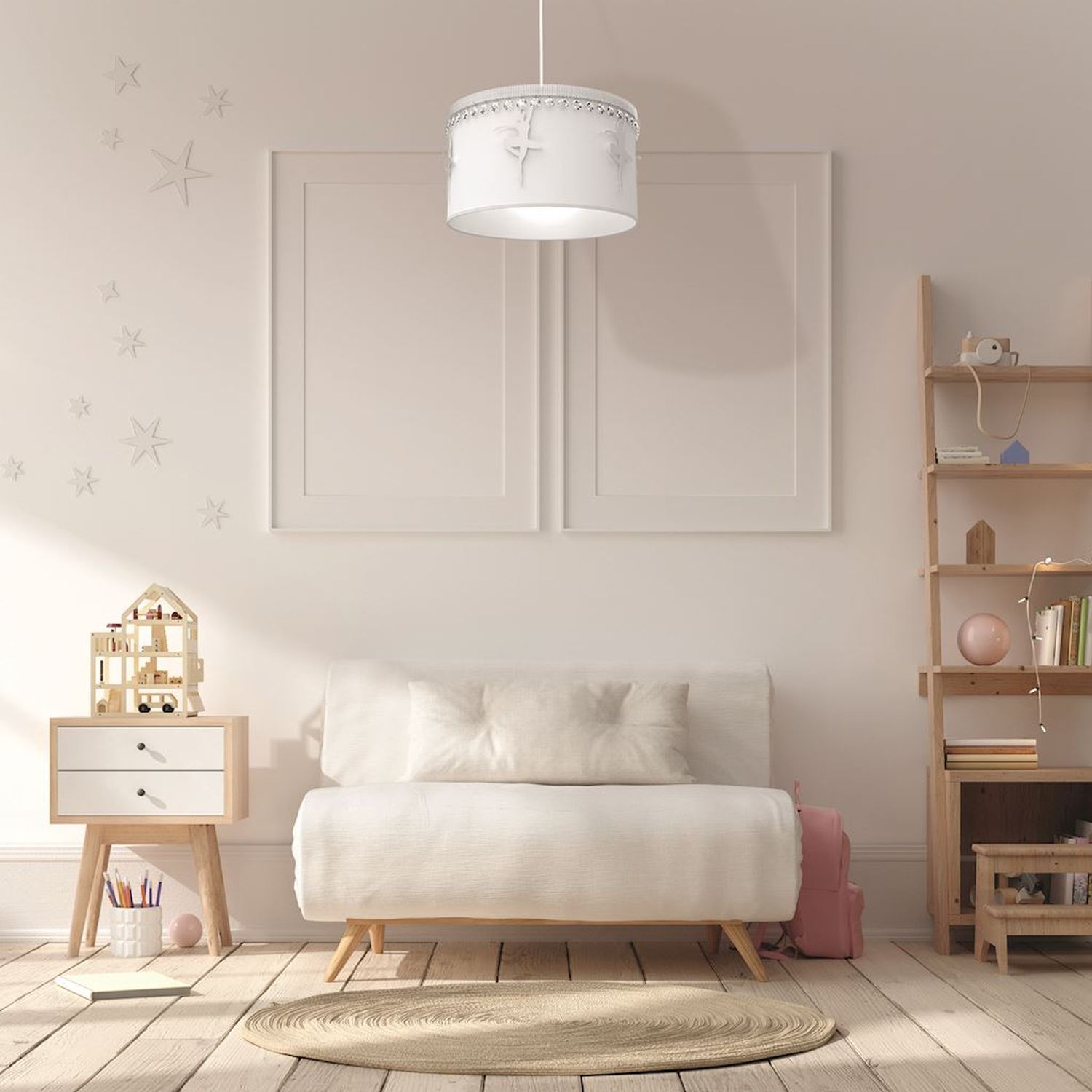 Milagro Baletnica lampa wisząca 1x60W biała MLP4969 - Wysyłka w 24h