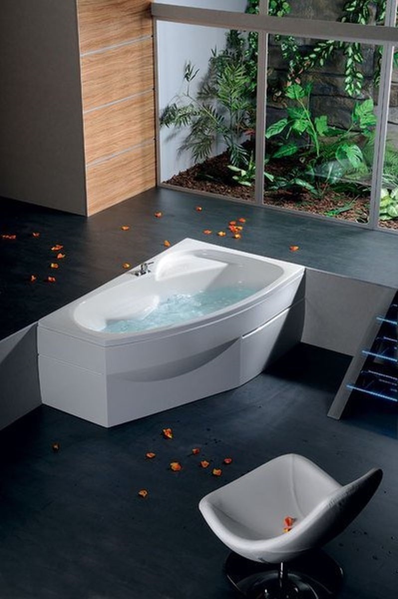 Polysan Mamba wanna narożna 160x95 cm prawa biała 28111