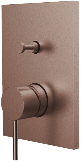 Herzbach Design iX PVD bateria wannowo-prysznicowa podtynkowa miedź 21.130305.2.39