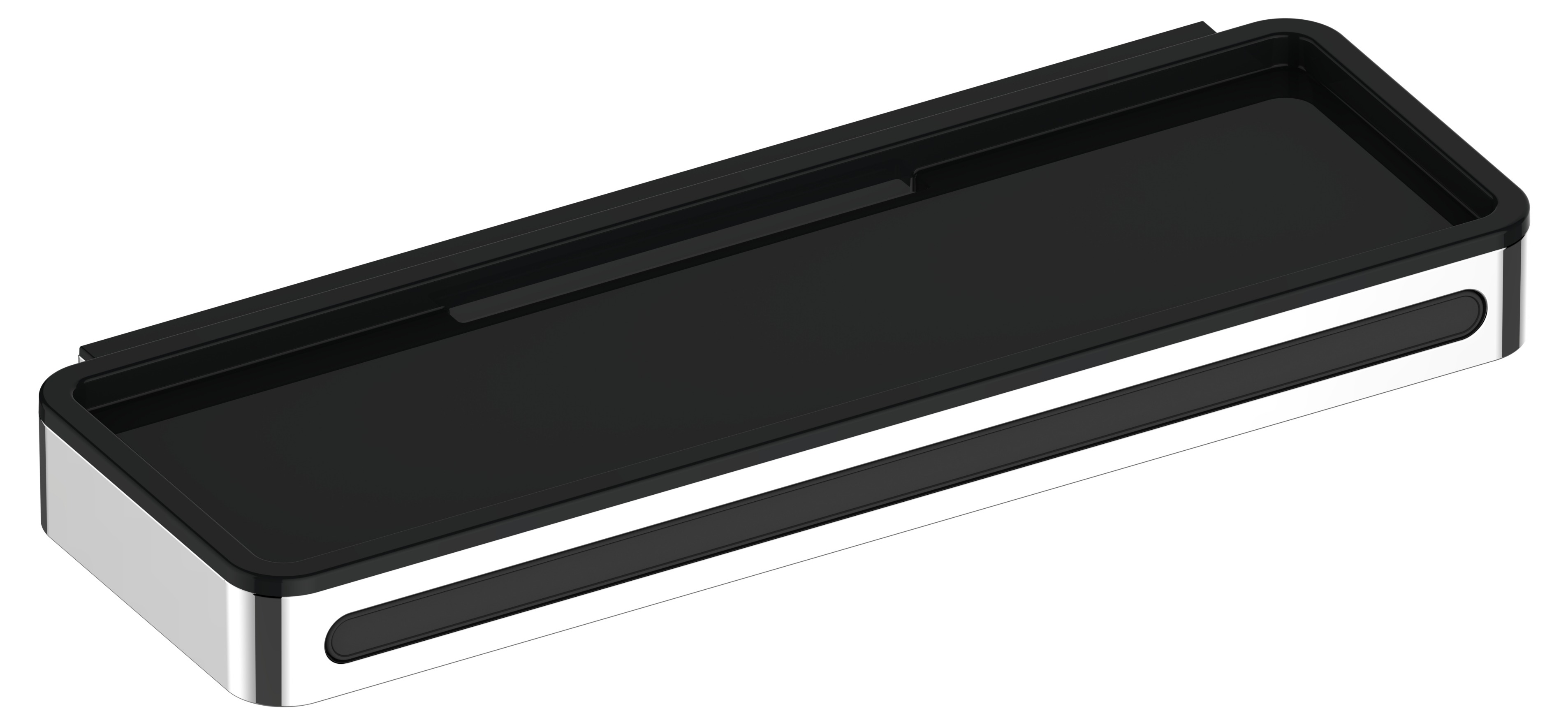 Keuco Plan półka prysznicowa ze ściągaczką chrom/czarno-szary 14959010037