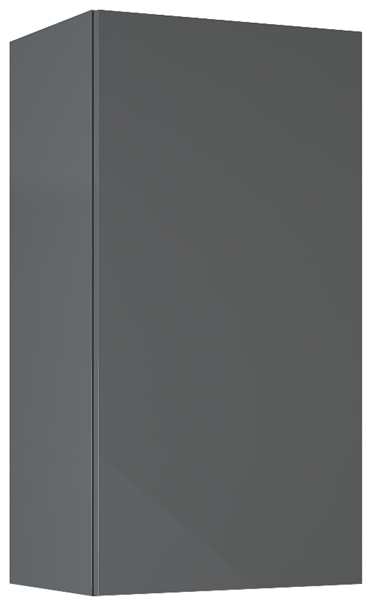 Roca Extra szafka 40x21,6x80 cm boczna wisząca antracyt połysk A857958153