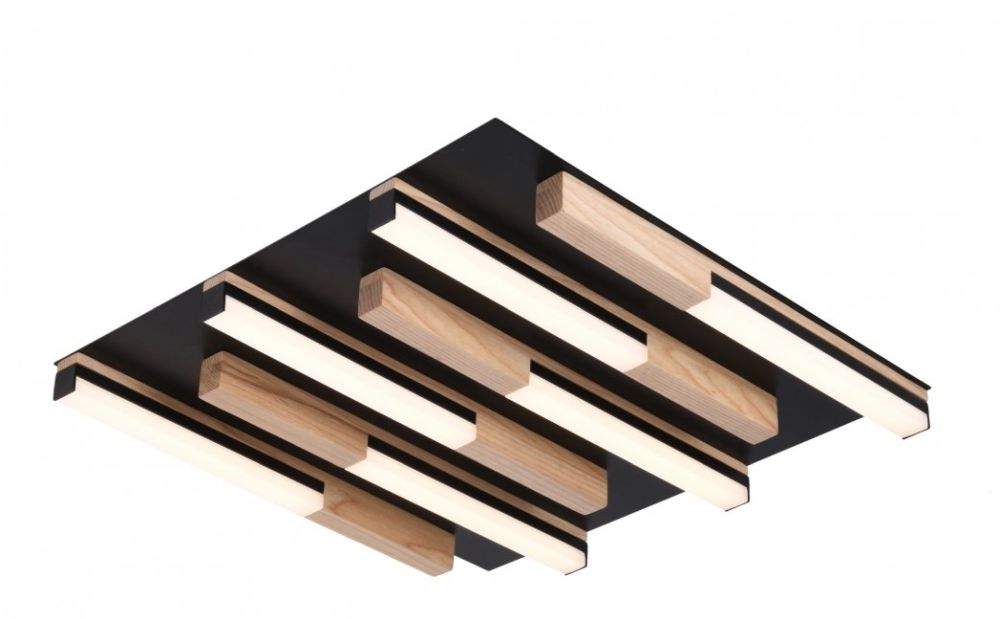 Zuma Line Eliot plafon 1x26 LED jasne drewno/czarny mat MX4980-6S-3BMT