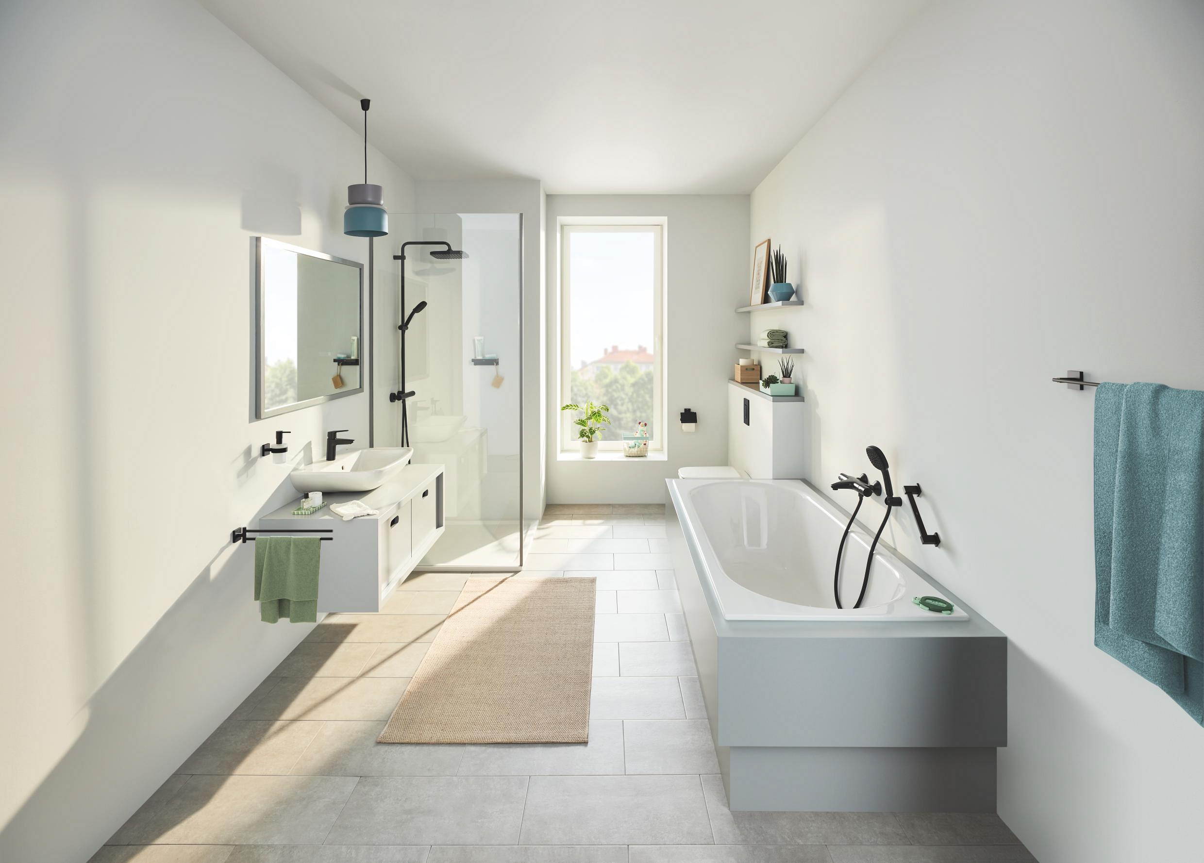 Grohe Start Cube wieszak na ręcznik czarny mat 409762430 - Wysyłka w 24h