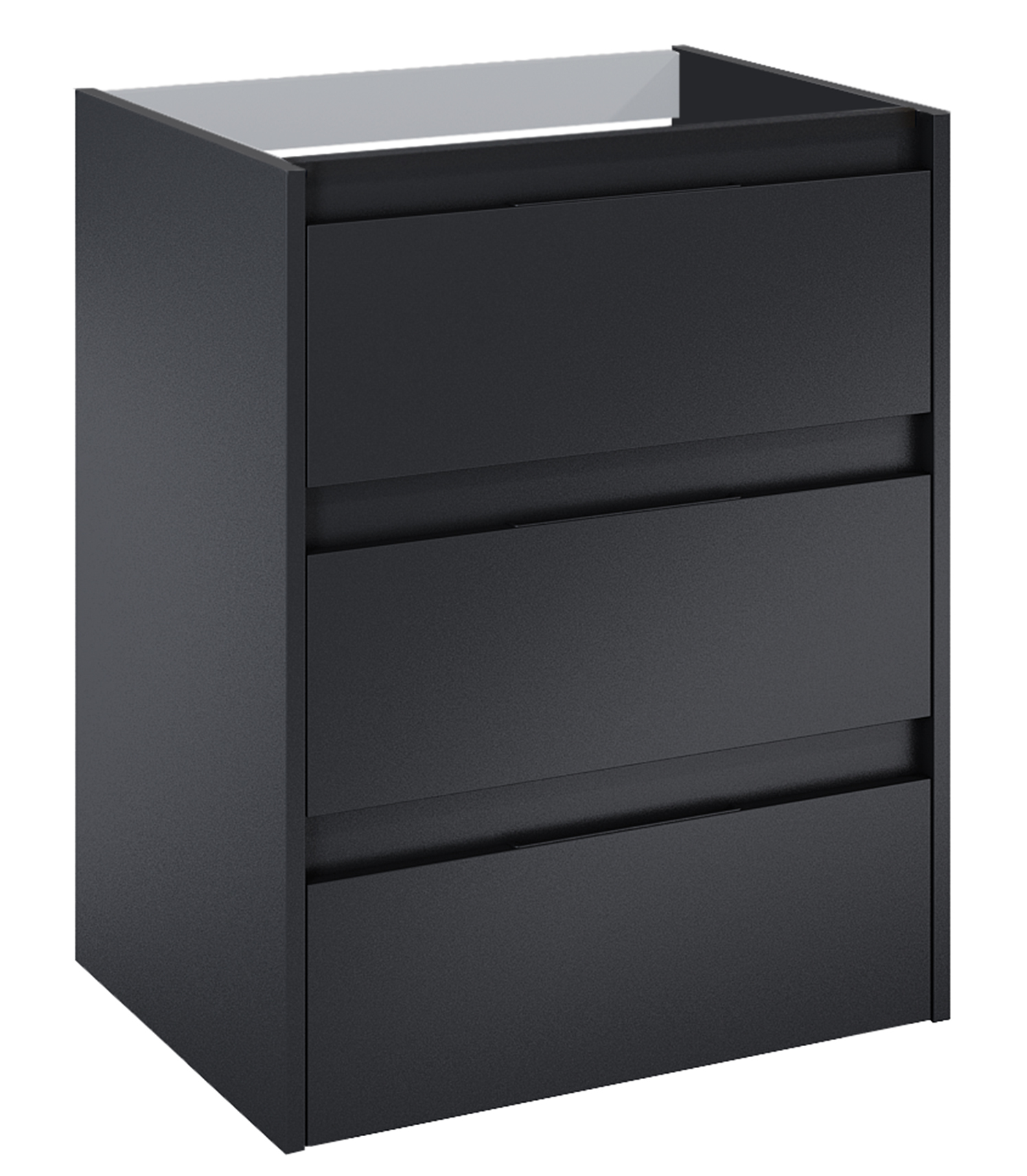 Roca Alpine szafka 58,5x45,2x74 cm podumywalkowa wisząca czarny mat A857866532