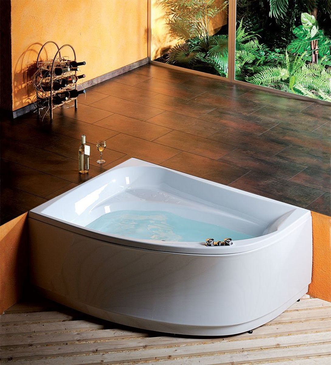 Polysan Tanya wanna narożna 160x120 cm lewa biała 65119