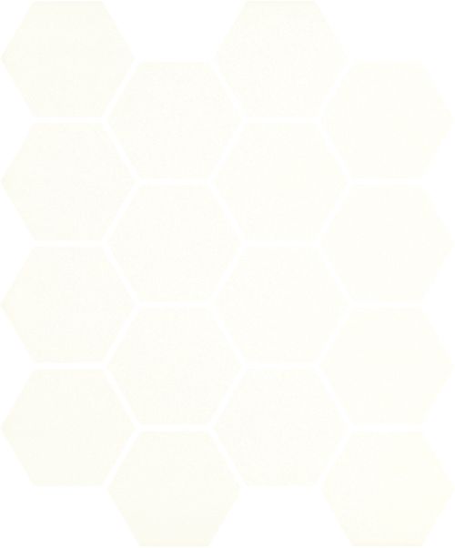 Paradyż mozaika ścienna 22x25,5 cm uniwersalna prasowana hexagon biała