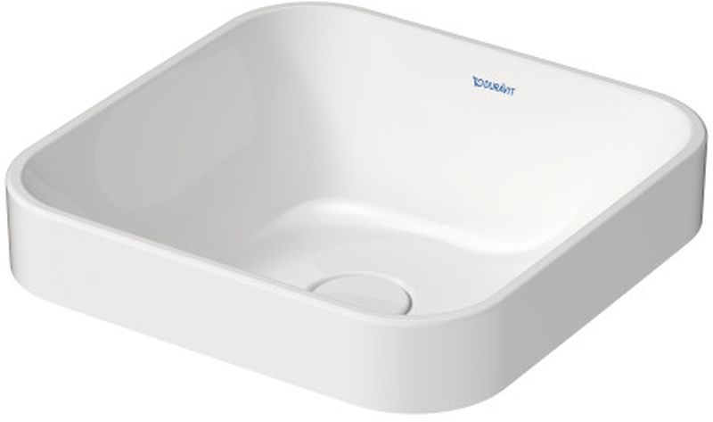Duravit Happy D.2 umywalka 40x40 cm kwadratowa nablatowa biała 2359400000