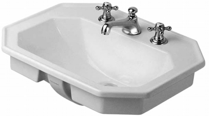 Duravit Seria 1930 umywalka 58x47 cm wpuszczana WonderGliss biała 04765800001