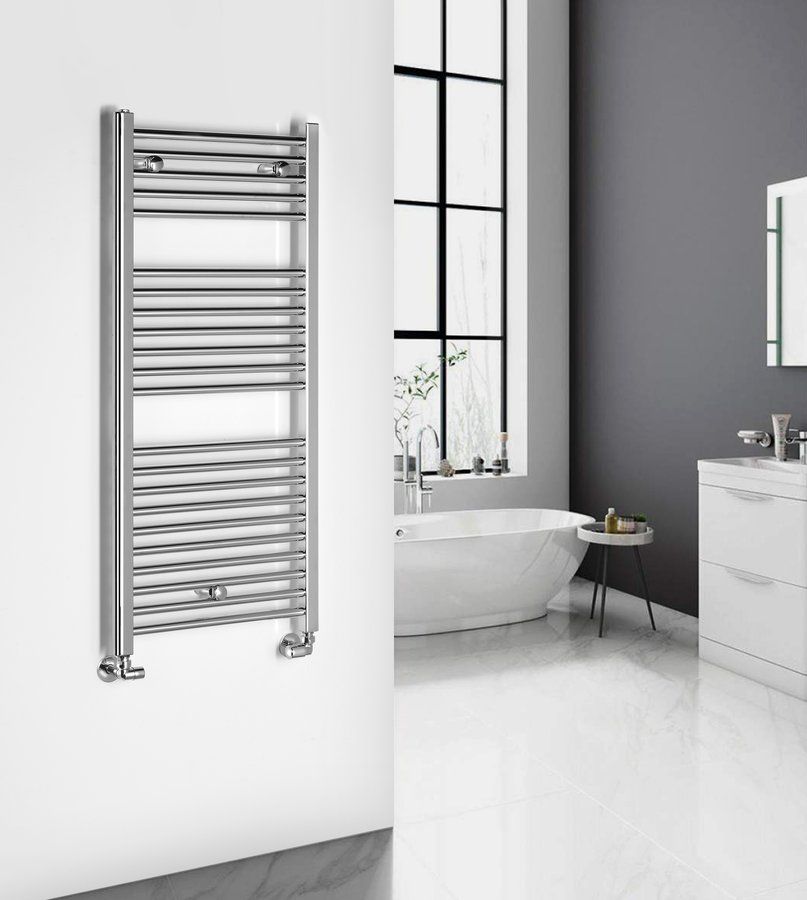 Aqualine Alya grzejnik łazienkowy 111x50 cm chrom LLR102