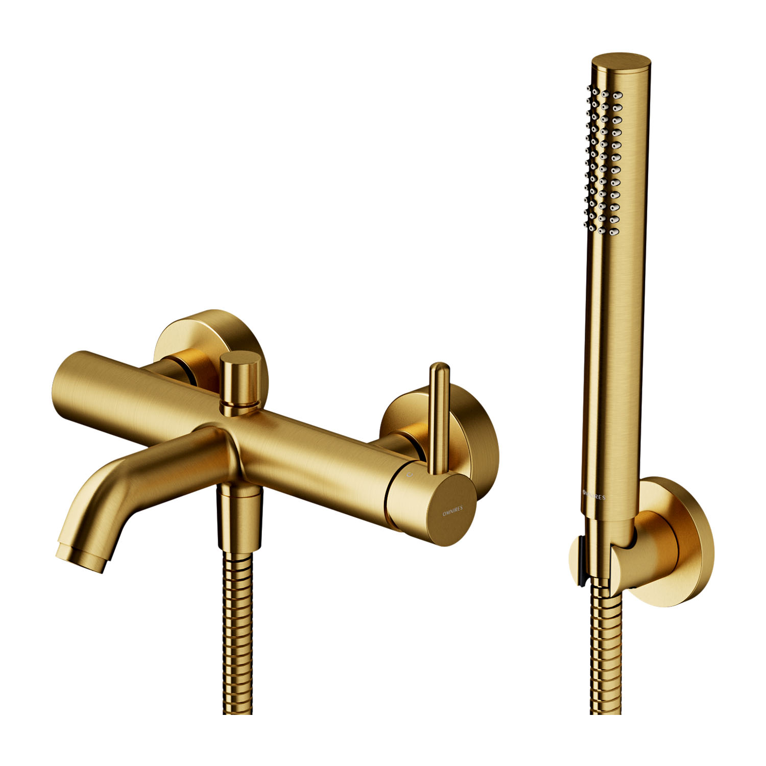 Omnires Y bateria wannowo-prysznicowa ścienna złota Y1231GLB - Wysyłka w 24h
