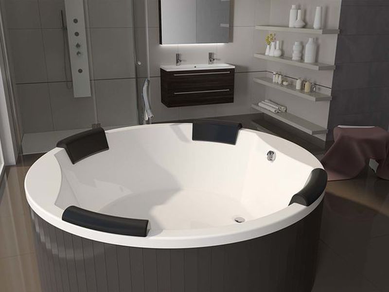 Riho Colorado wanna okrągła 180 cm biały błyszczący B038001005