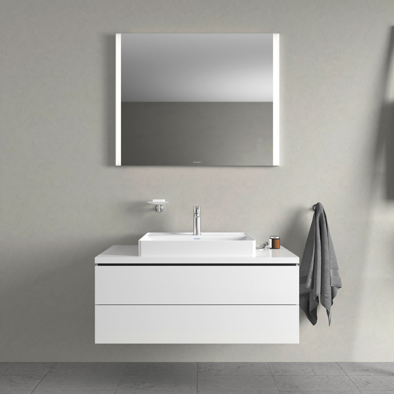 Duravit DuraSqare umywalka 60x47 cm nablatowa prostokątna biała 2354600041