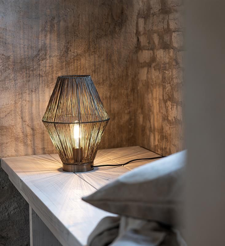 Markslöjd Casa lampa stołowa 1x40 W mosiądz 108665