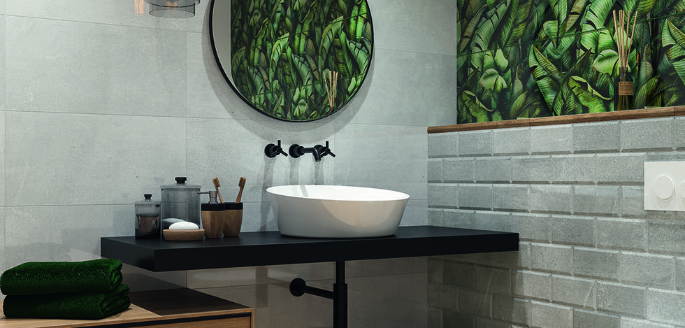 Paradyż Natura płytka ścienna 9,8x19,8 cm kafel grafitowa