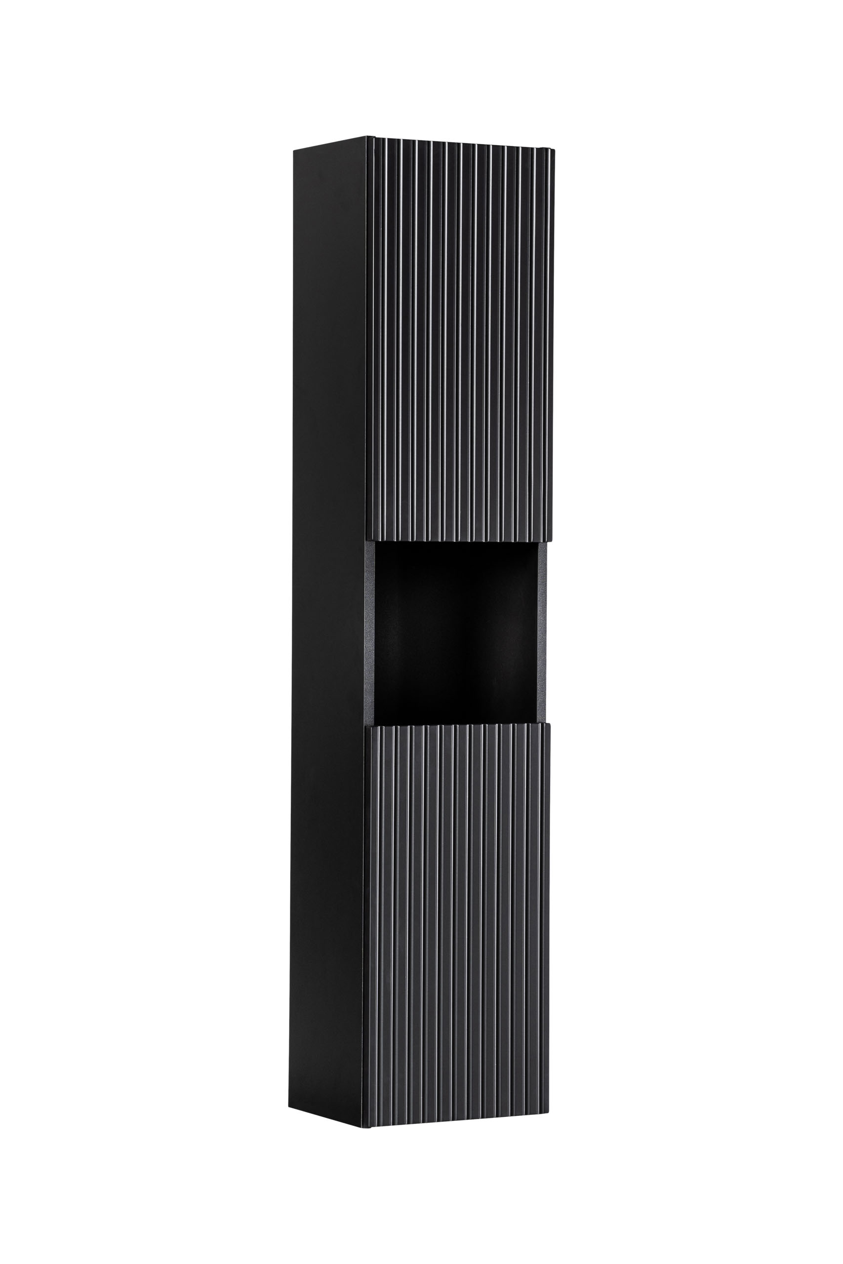 Comad Nova Black szafka 30x25x140 cm boczna wisząca czarna NOVA BLACK D 80-03-2D(W80-01D)