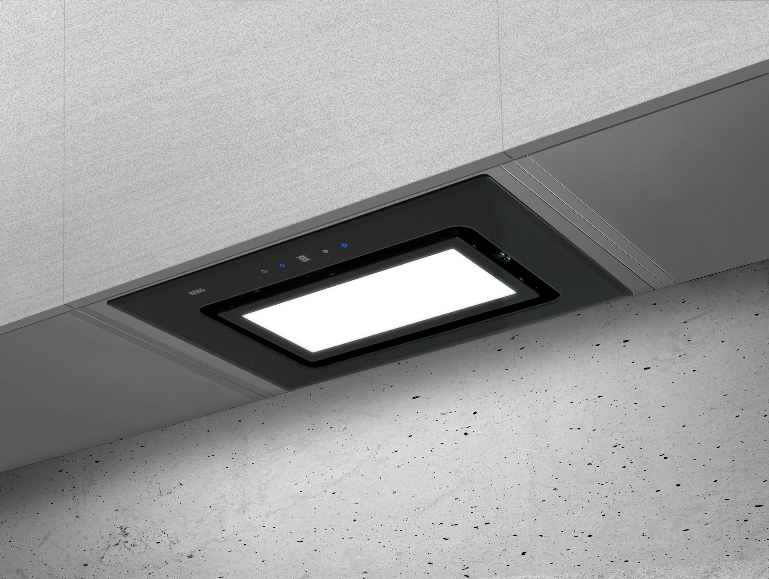 Berg okap kuchenny 52 cm podszafkowy czarny LUNOPPODBK6004