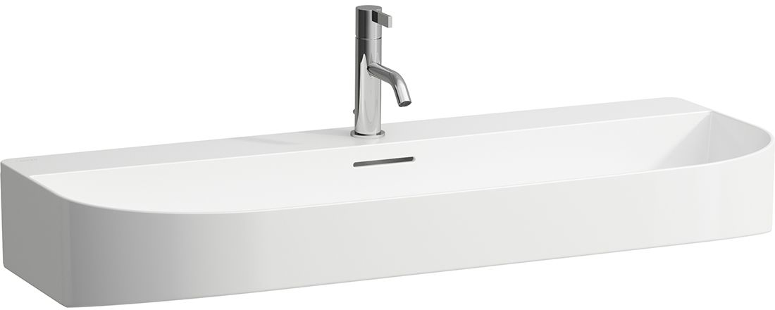 Laufen Sonar umywalka 100x42 cm półokrągła ścienna biała H8103474001041