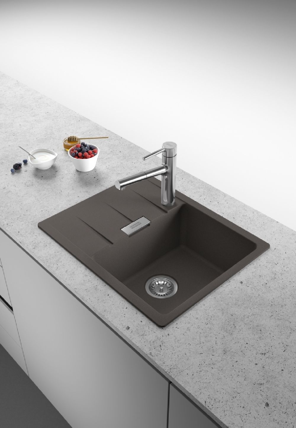 Franke Centro CNG 611-62 zlewozmywak granitowy 62x50 cm łupkowy szary 114.0716.323