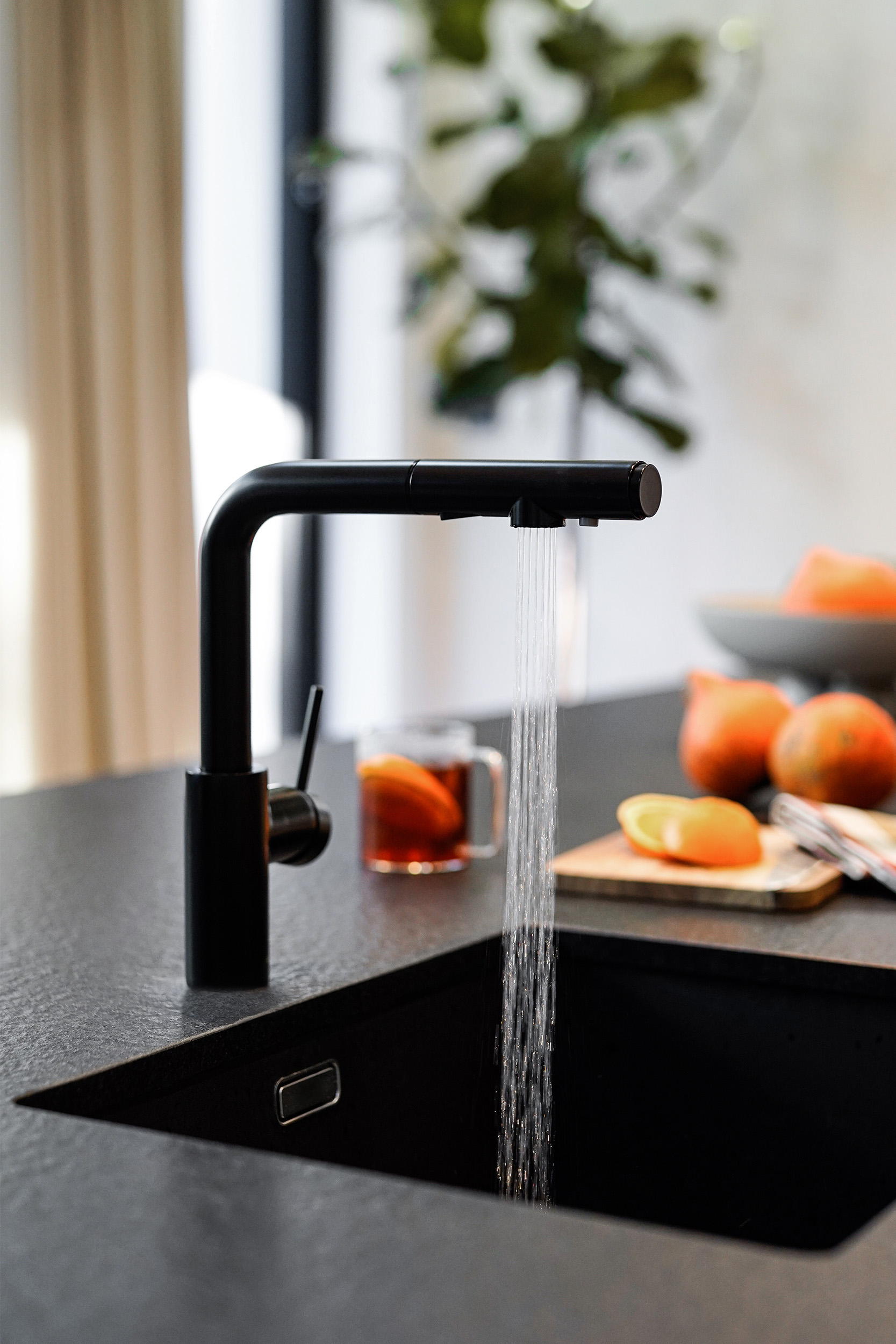 KFA Armatura Duero bateria kuchenna z filtrem stojąca czarna 6623-112-81 - Wysyłka w 24h