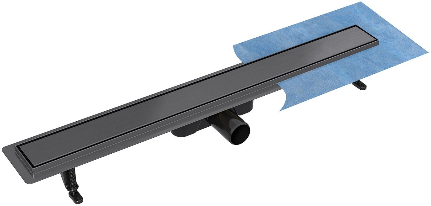 Besco Virgo Basic odpływ prysznicowy 70 cm grafitowy OL-70-VGR