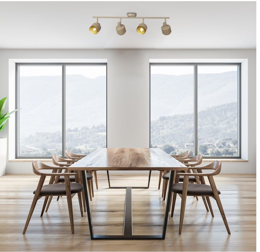 Rabalux Fedora lampa podsufitowa 4x40 W złota-brązowa 3550