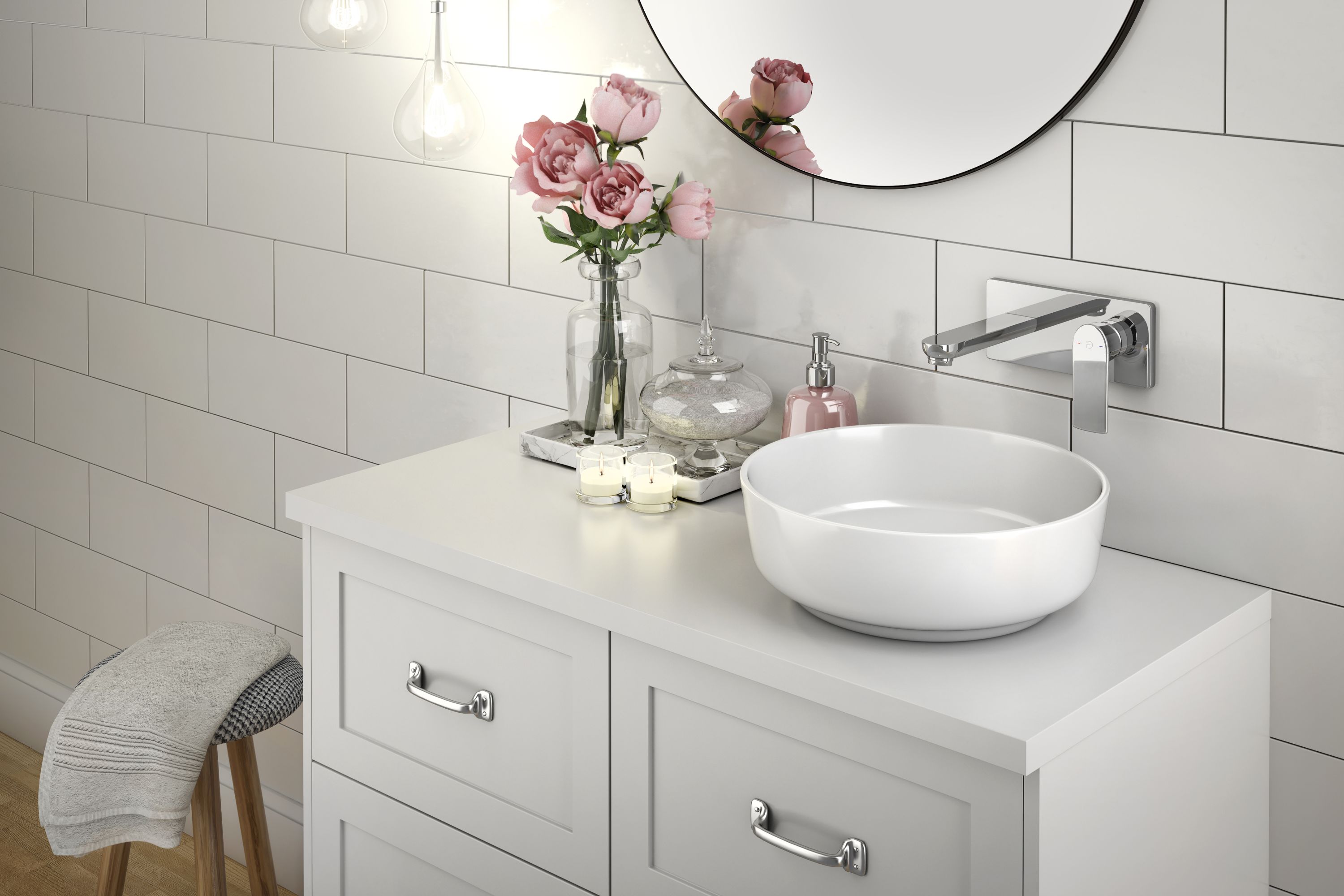 FDesign Pinea bateria umywalkowa podtynkowa chrom FD1-PNA-3PA18-11