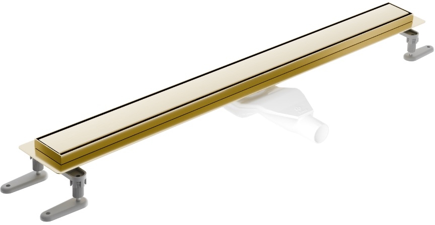 Excellent Stilio odpływ liniowy 80 cm złoty szczotkowany INEX.1515.800.R.GB