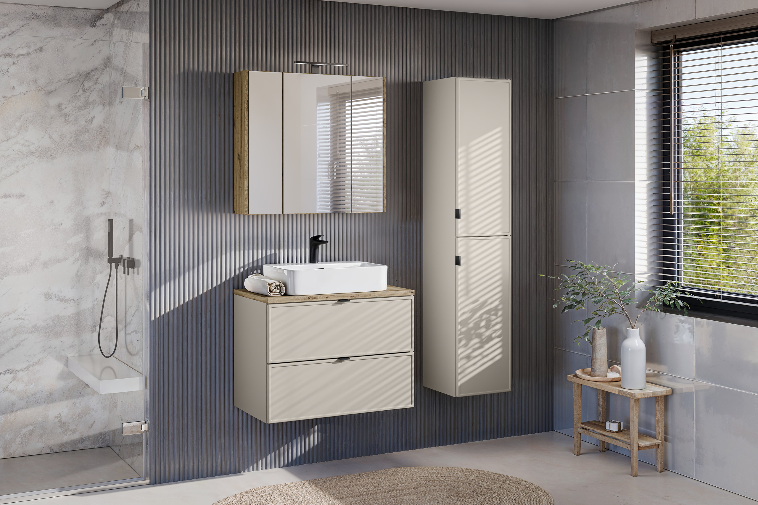 Comad Bella Cashmere blat naszafkowy 80x46 cm dąb ARTISAN UN 89-80-46