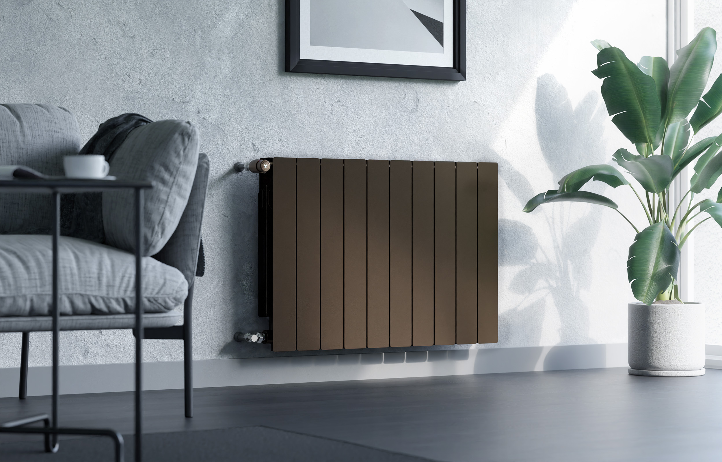 KFA Armatura ADR grzejnik pokojowy 57x64,4 cm podłączenie boczne 763-080-19