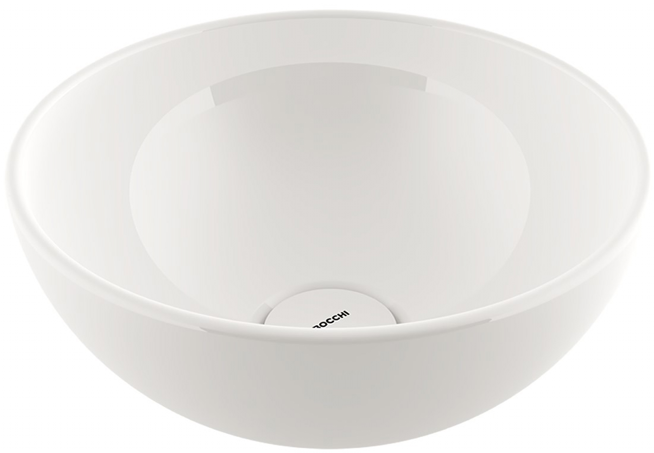 Bocchi Sottile Slim Line umywalka 26 cm nablatowa okrągła Clean Plus+ biały połysk 1471-001-0125 - Wysyłka w 24h