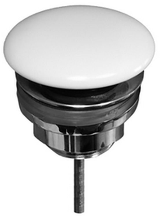 Kerasan korek do umywalki okrągły biały mat 923330