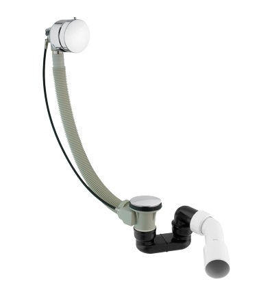 Omnires syfon wannowy przelewowo-odpływowo-napełniający chrom TK122-PLUS-3.01+64-SCR