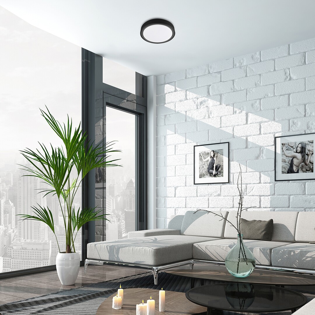 Rabalux Foster plafon 1x28W LED czarny/biały 3283