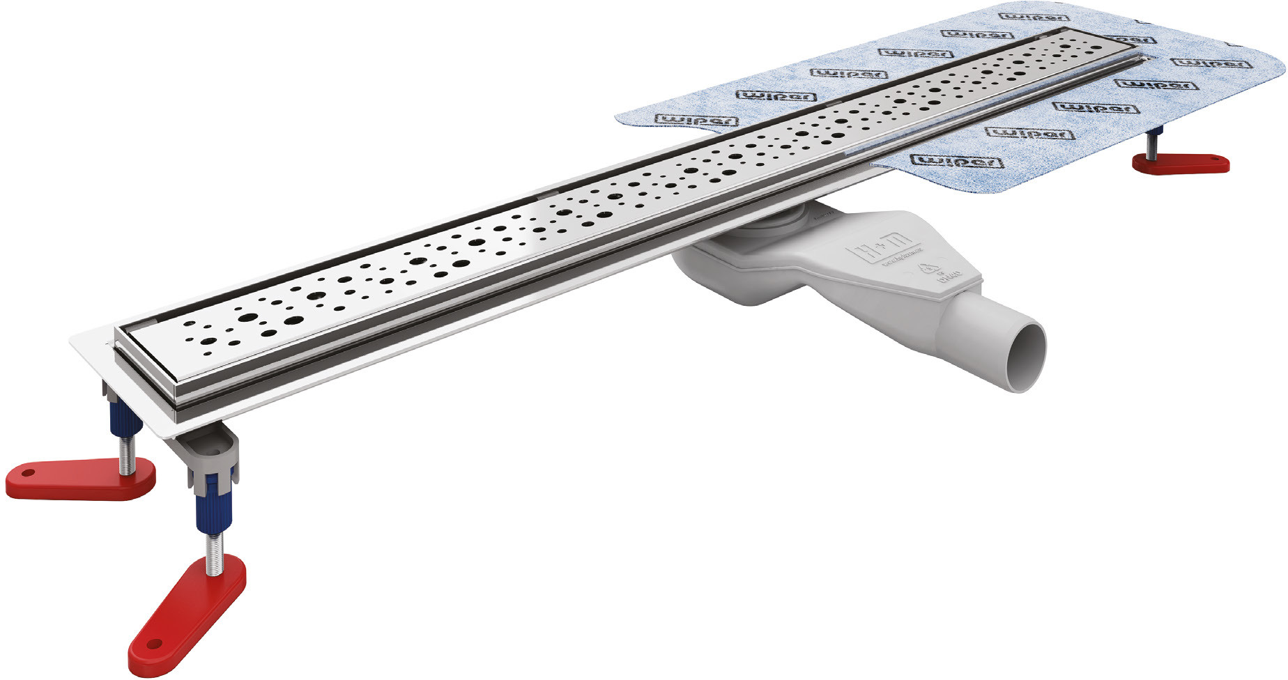 Wiper New Elite odpływ prysznicowy liniowy 100 cm wzór Mistral poler 100.3396.01.100