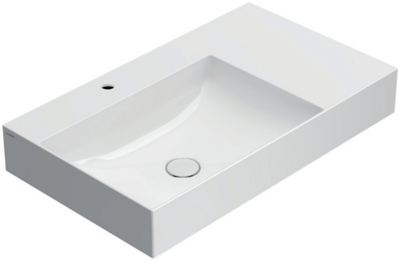 Globo T-edge umywalka 80x47 cm nablatowa biały połysk B6R80SBI