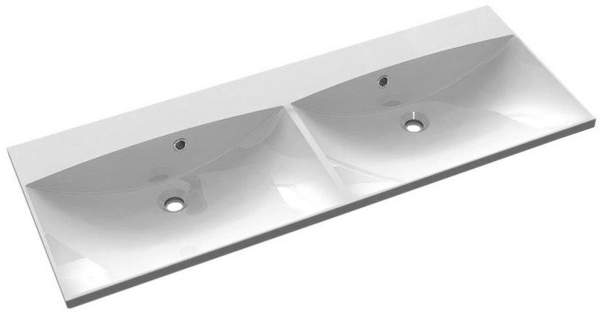 Sapho Maria umywalka 120x46 cm meblowa prostokątna podwójna biała MA120-0